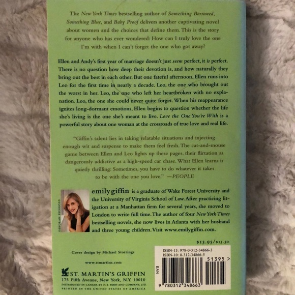 “Love the one you’re with” by: Emily Giffin book - Picture 2 of 2